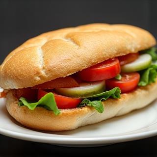 Delicious Italian panini sandwich